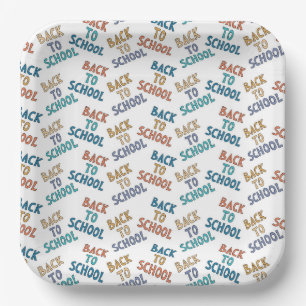 Back to School Paper Plates, Classroom Welcome Plate