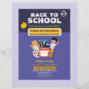 Back to School Party Flyer