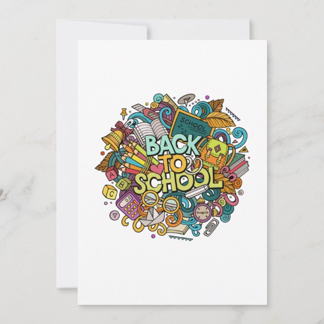 back-to-school party invitation (Back)