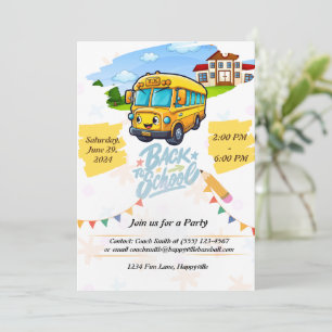back-to-school party invitation