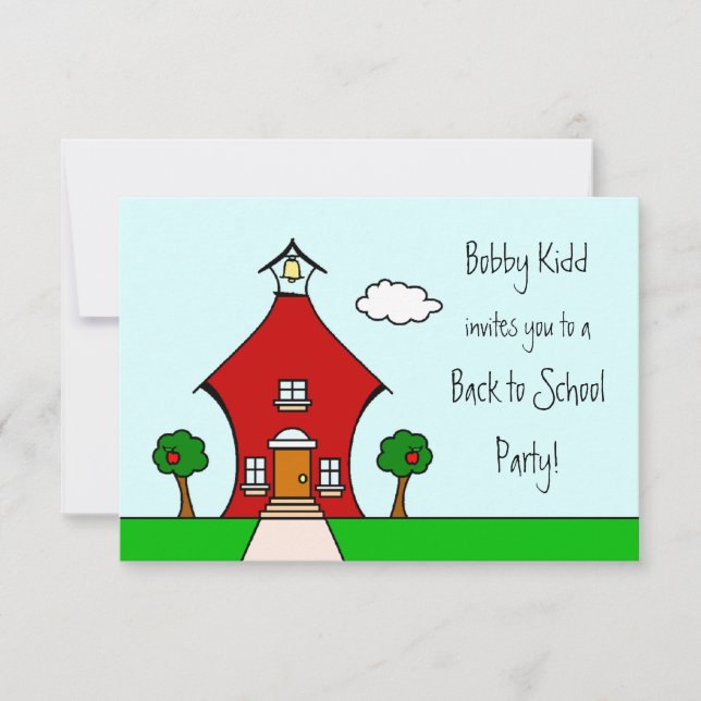 Back to School Party Invite (Front)
