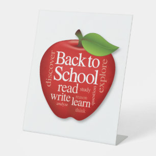 Back to School Pedestal Sign