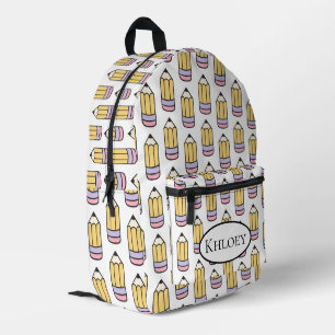 Back to School Pencil Parade  Printed Backpack