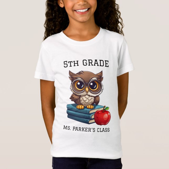 Back to School Personalised Grade Class T-Shirt (Front)