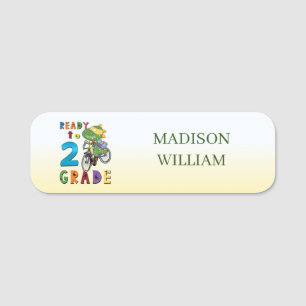 Back To School, Personalised Name 2Th Grade  Tag