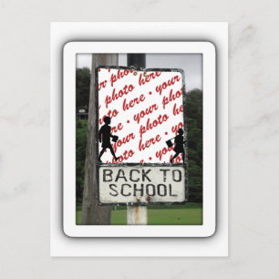 Back to School Photo Frame Postcard