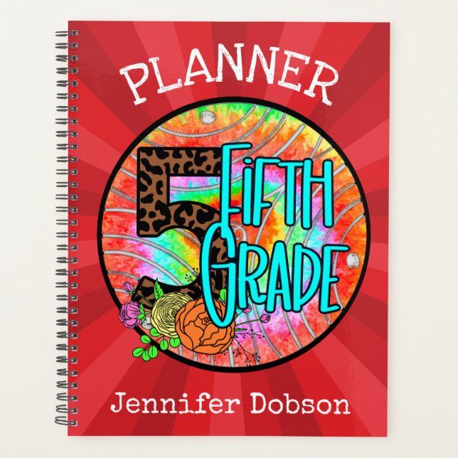 Back to school planner for fifth grade (Front)
