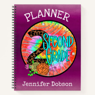 Back to school planner for second grade notebook
