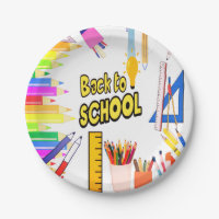 Back to School Plate For Kids
