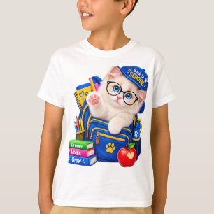 Back to School &POD Cute Kitten – Adorable Cat Sch T-Shirt