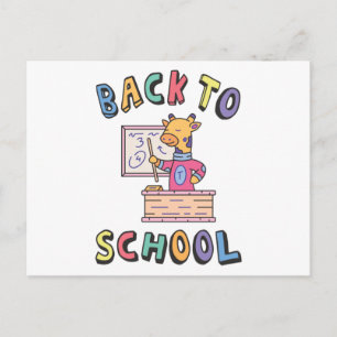 Back to school postcard