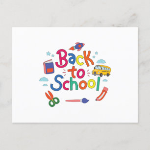 Back to school postcard
