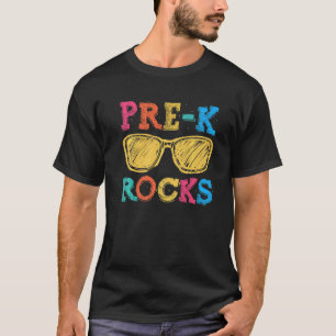 Back To School Pre K Rocks First Day Teachers Stud T-Shirt