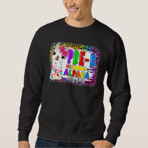 Back To School Pre K School Alpaca My Bag Llama G Sweatshirt