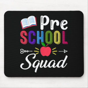 Back to school pre-k teacher student preschool mouse mat