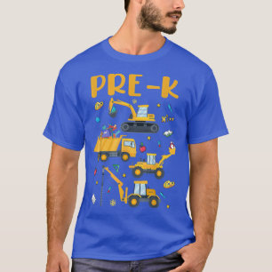 Back To School Pre-k Truck Construction Boys Kids T-Shirt