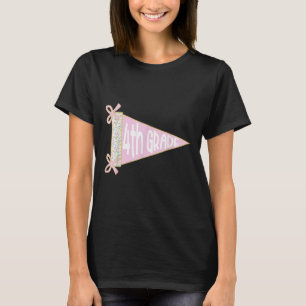 Back To School Preppy Pennant Flag Fourth Grade Co T-Shirt