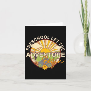 Back To School Preschool Let The Adventure Begin  Card