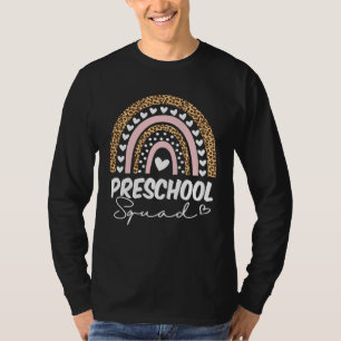 Back To School Preschool Squad Rainbow Teachers T-Shirt
