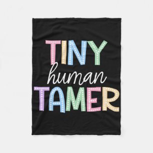Back To School Preschool Teacher Women Outfits Tin Fleece Blanket