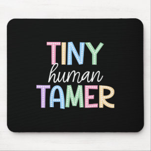 Back To School Preschool Teacher Women Outfits Tin Mouse Mat