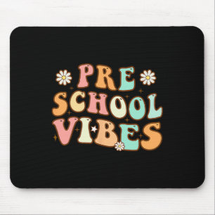 Back To School Preschool Vibes Retro Teacher Nurse Mouse Mat