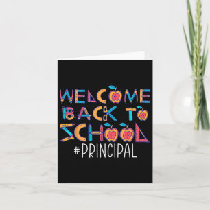 Back To School Principal  Card