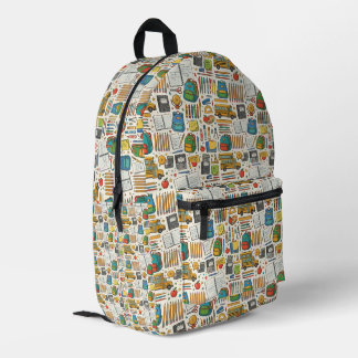 Back To School Printed Backpack