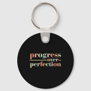 Back To School Progress Over Perfection Vintage Te Key Ring