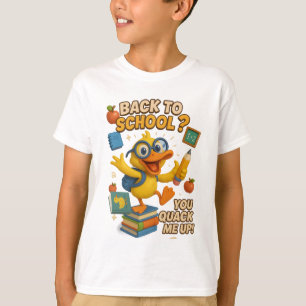 Back to School Quack Attack: Funny Duck Kids T-Shirt