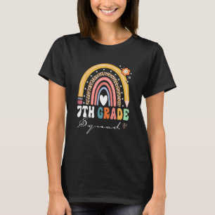 Back To School Rainbow 7th Seventh Grade Squad Tea T-Shirt
