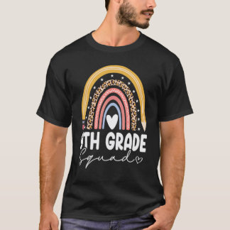 Back To School Rainbow 9th Ninth Grade Squad For T T-Shirt