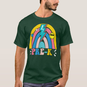 Back To School Rainbow Prek Teacher Student Kids T-Shirt