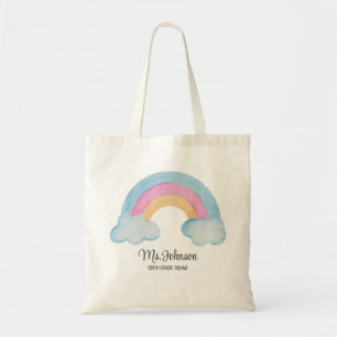 Back to school Rainbow Teacher Appreciation Gift Tote Bag