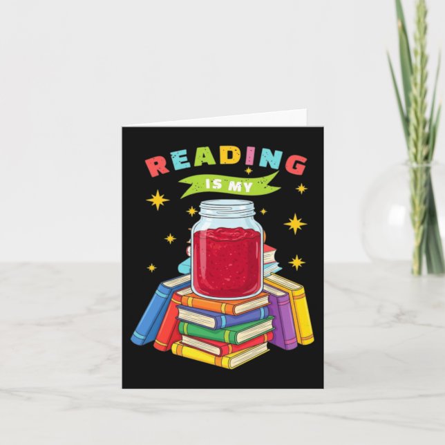 Back To School Reading Is Jam Cute Teacher Or Card (Front)