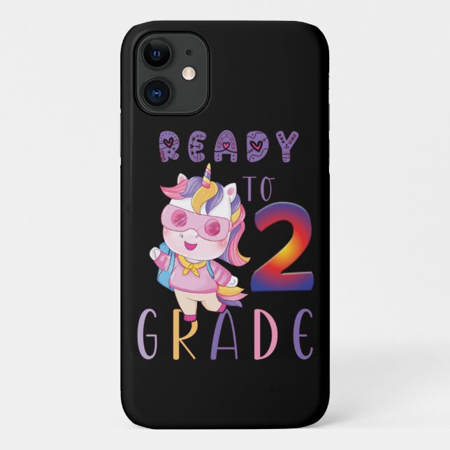 Back To School, Ready To 2Th Grade Case-Mate iPhone Case (Back)