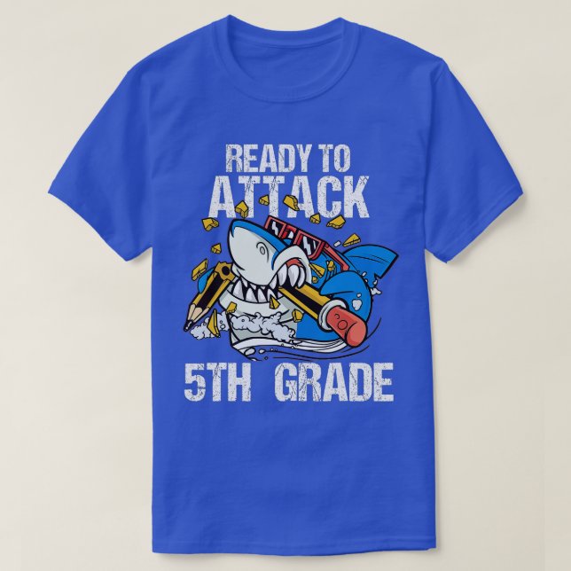 Back To School Ready To Attack First Day Kids (54) T-Shirt (Design Front)