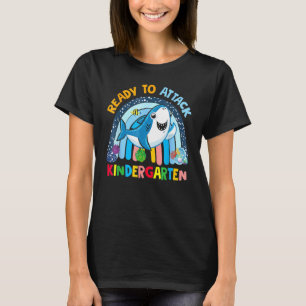 Back To School Ready To Attack Kindergarten First T-Shirt