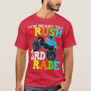 Back To School Ready To Crush 3rd Grade Monster Tr T-Shirt