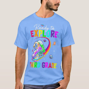 Back To School Ready To Eplore Third Grade Kid Ast T-Shirt