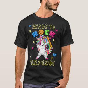 Back To School Ready To Rock Third 3rd Grade Dabbi T-Shirt