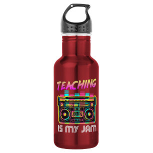 Back to School Retro Teaching is My Jam 80s 532 Ml Water Bottle