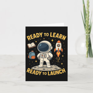 Back To School Rocket Launch Space Learn Student K Card