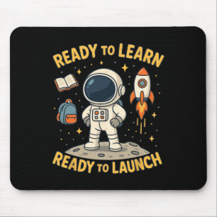 Back To School Rocket Launch Space Learn Student K Mouse Mat