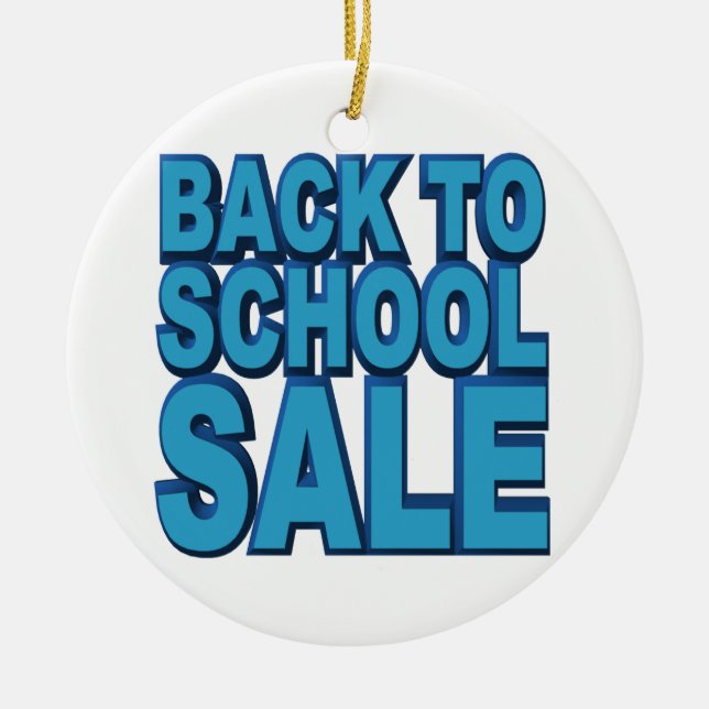 Back to School Sale Ceramic Tree Decoration (Front)