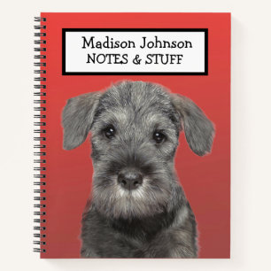 Back to school Schnauzer notebook