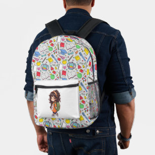 Back to school. School Girl Printed Backpack