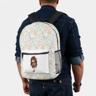 Back to school. School Girl Printed Backpack