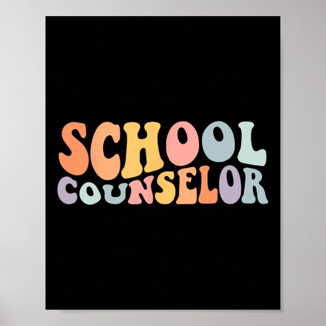 Back To School School Guidance Counsellor Teacher  Poster (Front)