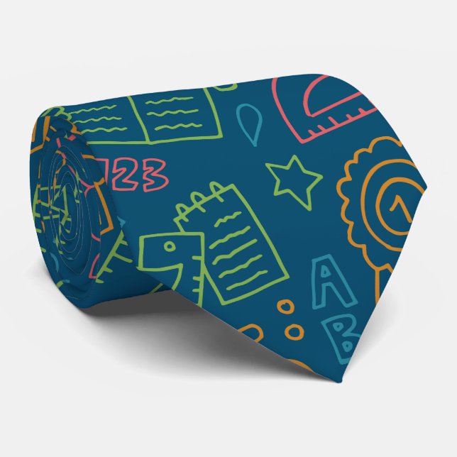 Back to school. School theme  Tie (Rolled)